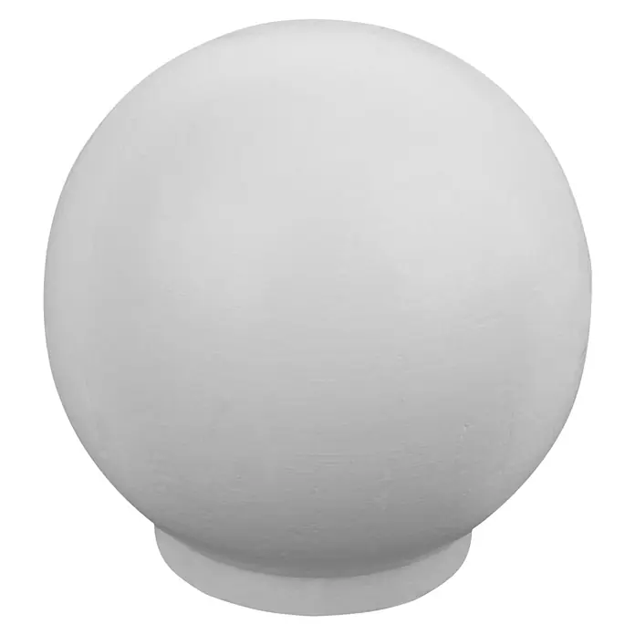 Walteco Möbelknopf Ball - Durchmesser: 35 mm, Holz, Weiß - Matte weiße Kugel mit kleinem Sockel.