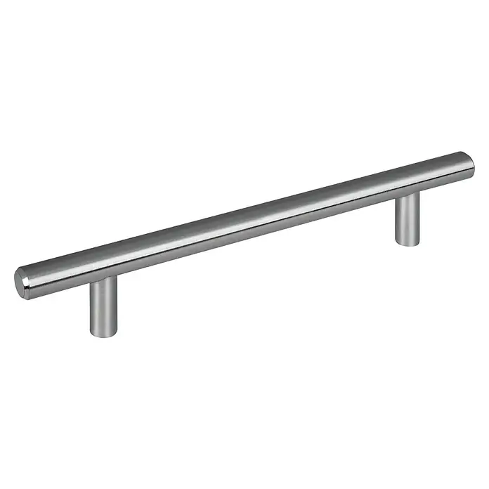 Walteco Möbelgriff Maxim - Lochabstand: 128 mm, Sonstige, Edelstahl-Optik - Gebürsteter Edelstahl-Stangengriff für Schränke oder Schubladen.