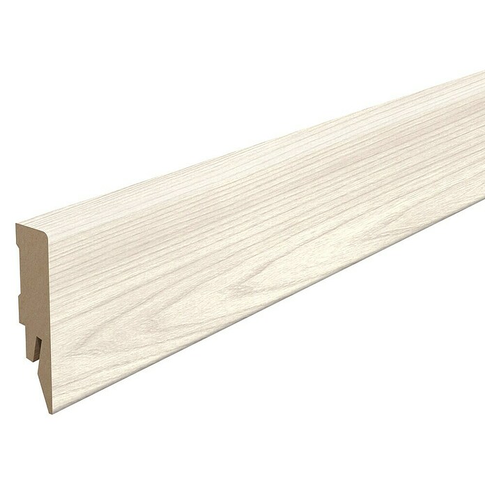 Egger Podna kutna lajsna Cubical L610 Sheffield bijeli bagrem  (240 cm x 14 mm x 58 mm, MDF) | BAUHAUS