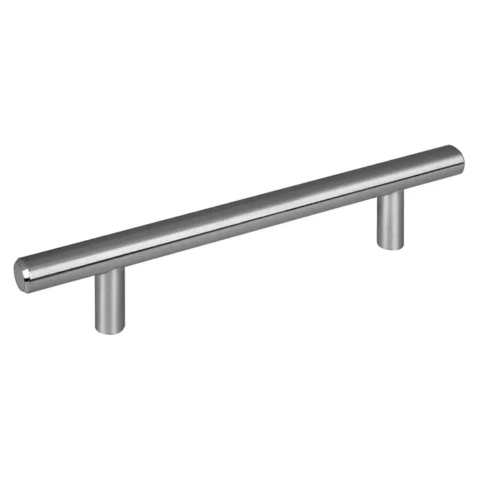 Walteco Möbelgriff Maxim - Lochabstand: 96 mm, Sonstige, Edelstahl-Optik - Gebürsteter Metallstangengriff für Schränke oder Schubladen.
