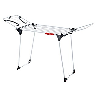 Vileda Flügel-Wäscheständer Premium 2in1 (Länge Wäscheleine: 20 m, L x B x H: 180 x 57 x 91 cm, Weiß)
