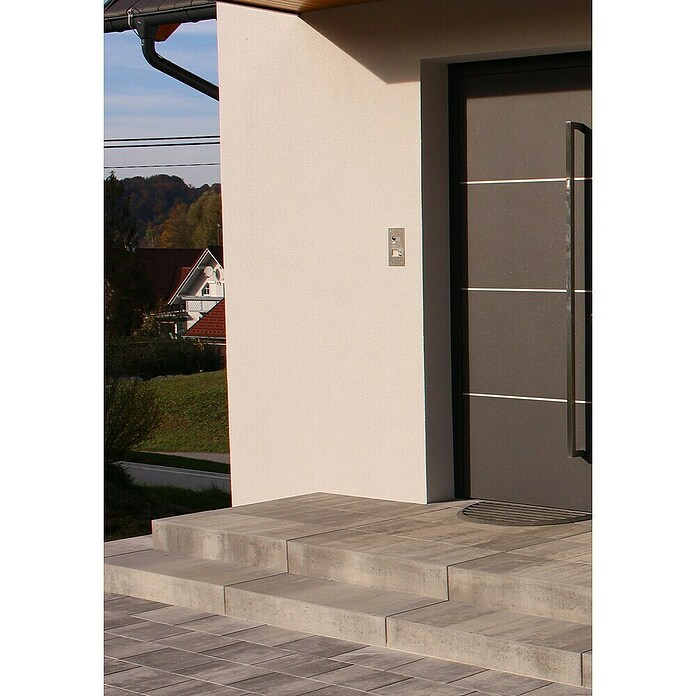 Seesteiner Blockstufe Piazza (100 x 35 x 15 cm, Anthrazit, Beton) | BAUHAUS