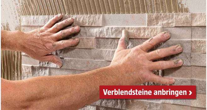 Verblendsteine anbringen