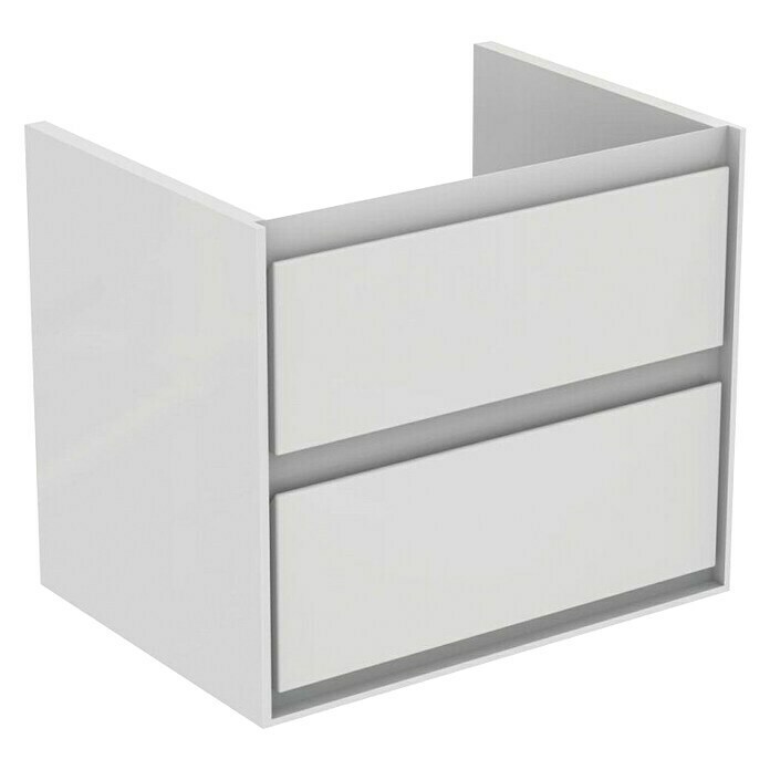 Ideal Standard Connect Air Waschtischunterschrank (44 x 60 x 51,7 cm, 2 Schubkästen, Weiß, Glänzend)