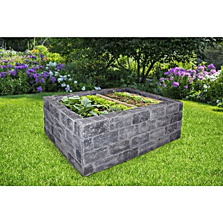 Seesteiner Hochbeet Quadro (L x B x H: 192 x 120 x 84 cm, Steinzeug, Anthrazit)