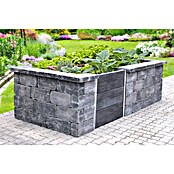 Seesteiner Hochbeet Quadro (L x B x H: 264 x 120 x 78 cm, Stein, Anthrazit)