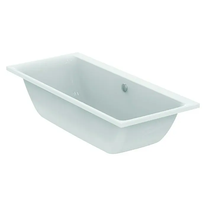 Ideal Standard Connect Air Badewanne - 180 x 80 cm, Sanitäracryl, Weiß - Badezimmer-Ästhetik: Freistehende Badewanne in strahlendem Weiß für entspannende Momente. Zeitloses Design für moderne Bäder.