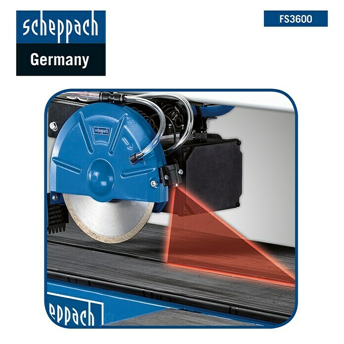 Scheppach Fliesenschneider FS3600900 W, Schnitttiefe: 0 mm - 36 mm Front View