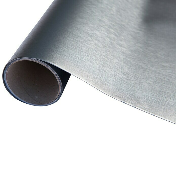 d-c-fix Pellicola decorativa adesiva Metallic grigio acciaio