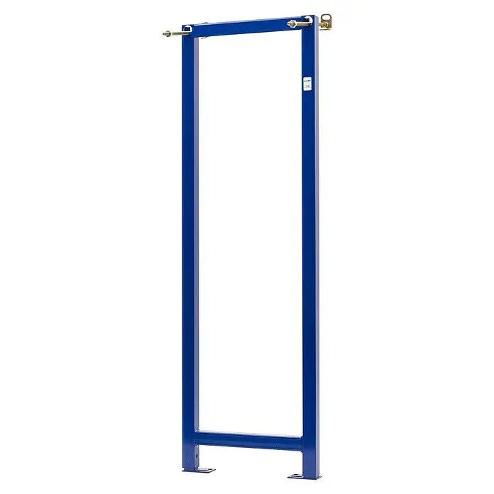 Siamp Leer-Montageelement BH-LE-001 - 6 x 36 x 118 cm, Pulverbeschichtet - Blauer WC-Spülkasten-Montagerahmen für die Installation einer hängenden Toilette mit Befestigungsmaterial.