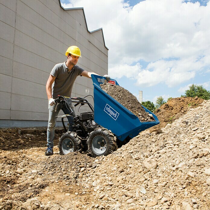 Scheppach Raddumper DP 3000Tragkraft: 300 kg, Hubraum: 196 cm³, Blau Front View