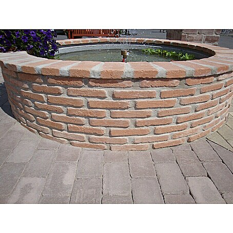 Seesteiner Pflasterstein (L x B x H: 26 x 15,6 x 5 cm, Beton, Englisch Ziegel)