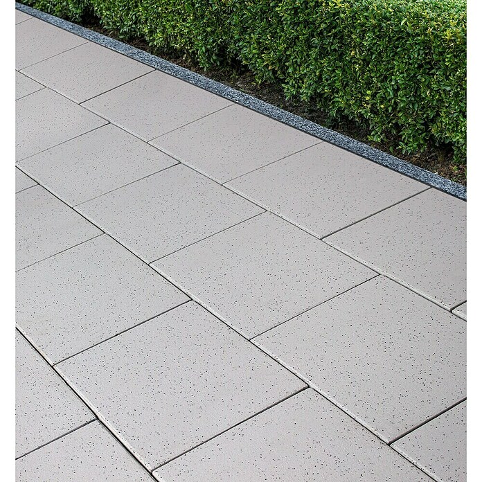 Seesteiner Terrassenplatte Kristal (40 x 40 x 3,8 cm, Weiß, Beton) | BAUHAUS