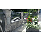 Seesteiner Mauerstein Piazza (Anthrazit, L x B x H: 40 x 20 x 20 cm, Beton)