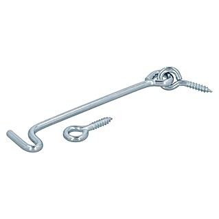 Suki Sturmhaken mit Öse (Länge: 120 mm, Stahl, Verzinkt, 2 Stk.)