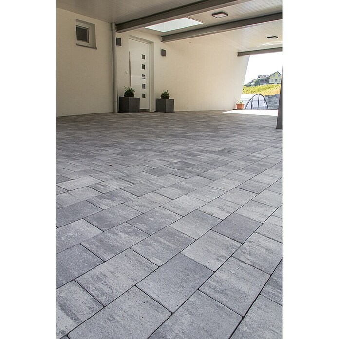Pflasterstein Piazza (L x B x S: 22,5 x 15 x 5 cm, Anthrazit, Beton)