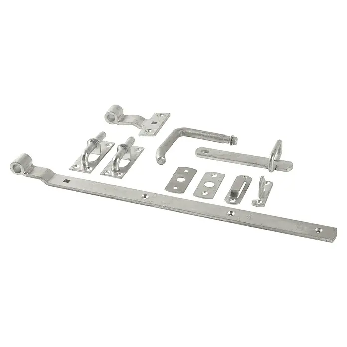 Plus Beschlag-Set für hohe Einzeltore - Stahl - Metallbeschläge für Holztore: Ein Sortiment an robusten und langlebigen Beschlägen, ideal für die Konstruktion und Sicherung von Holztoren.
