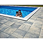 Terrassenplatte Piazza (Anthrazit, L x B x S: 40 x 40 x 4 cm, Beton)