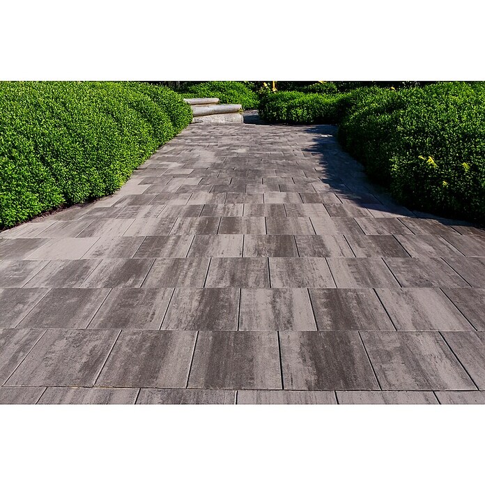 Seesteiner Pflasterstein Piazza (L x B x H: 50 x 50 x 4 cm, Anthrazit schattiert, Quadratisch) | BAUHAUS