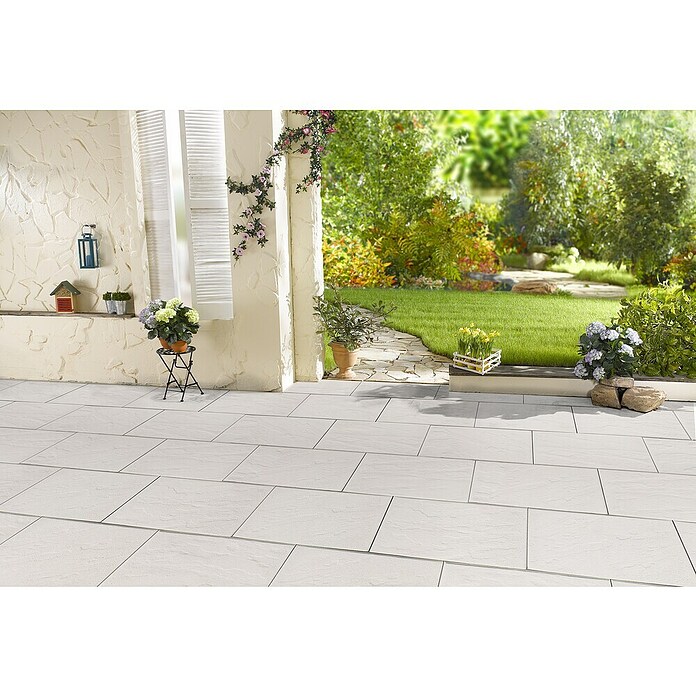 Seesteiner Terrassenplatte Torino (60 x 40 x 3,8 cm, Crema, Beton) | BAUHAUS