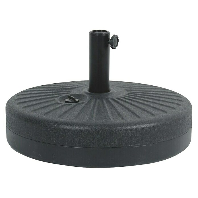 Base de parasol Bari (Ø x Al: 51 x 12 cm, Negro) | BAUHAUS