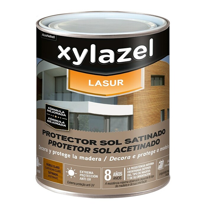 Xylazel Protección para madera Lasur Sol (Roble claro, 2,5 l, Satinado) | BAUHAUS