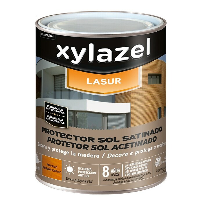 Xylazel Protección para madera Lasur Sol (Pino, 2,5 l, Satinado) | BAUHAUS