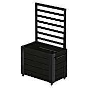 Plus Pflanzkasten Cubic mit Spalier (Außenmaß (L x B x H): 45 x 50 x 120 cm, Holz, Schwarz) | BAUHAUS