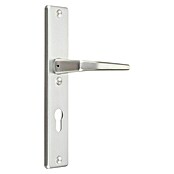 Abus Schutzbeschlag SB 500 (Wohnungsabschlusstür, Aluminium, Türstärke: 37 - 42 mm, Knopf außen, Drücker innen)