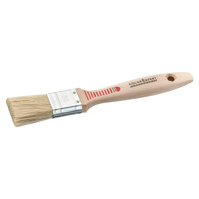 Paletina para pintura de paredes - Anchura cerdas: 30 mm, Tipo de cerdas: Fibra sintética, Madera - Pincel Color Expert con mango de madera y cerdas. Ideal para pintar y barnizar. El pincel es fácil de agarrar y permite un trabajo preciso.