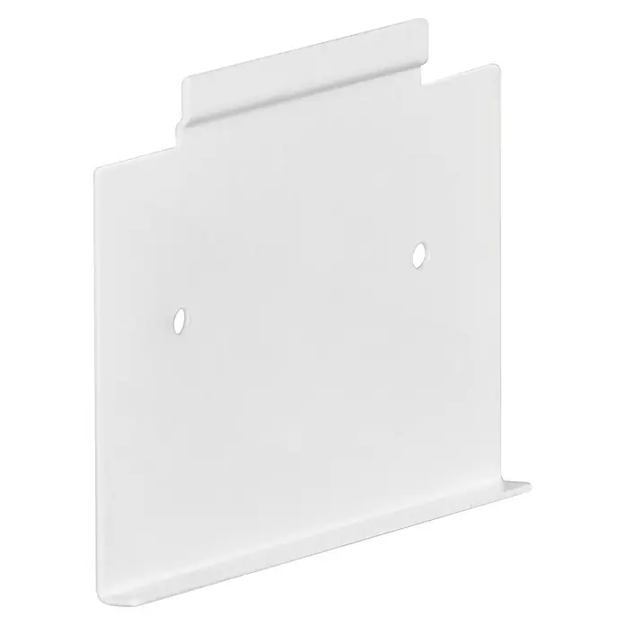 FHL easy Magnetic Akku-Wandleuchte - 10,5 x 10,5 x 10 cm, Sandweiß, Warmweiß, 2 W, IP44 - Weißer Wandhalter mit zwei Befestigungslöchern und unterer Ablagekante.