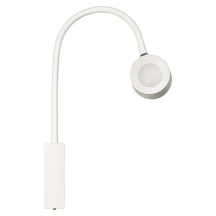 FHL easy Magnetic Akku-Wandleuchte Flex - 1,5 W, L x B x H: 7,5 x 7,5 x 40 cm, Sandweiß - Weiße flexible Schwanenhals-LED-Lampe.