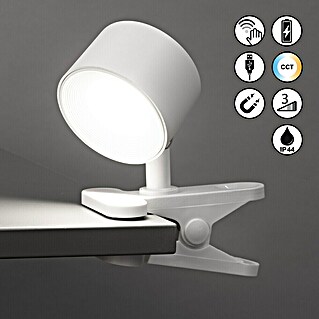 FHL easy Magnetic LED-Klemmleuchte (L x B x H: 7,5 x 7,5 x 11 cm, 1,5 W, Sandweiß, Lichtfarbe: Warmweiß)