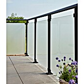 Plus Zaunpfosten mit Fuß für Handlauf (Höhe: 103,3 cm, Schwarz, Stahl, Gerade) | BAUHAUS