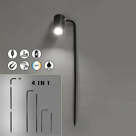 FHL easy Magnetic LED-Außenstrahler 4 in 1