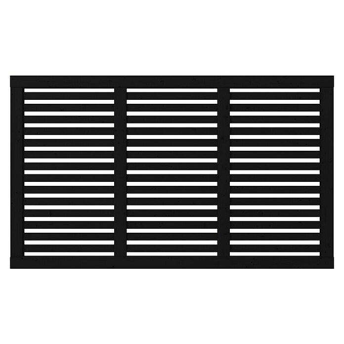 Plus Sichtschutzelement Harmoni (180 x 107 cm, Schwarz (RAL 9005)) | BAUHAUS