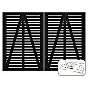 Plus Zauntor Harmoni inkl. Beschläge (200 x 140 cm, Schwarz (RAL 9005)) | BAUHAUS