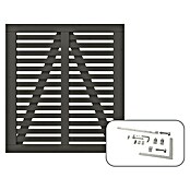 Plus Zauntor Harmoni inkl. Beschläge (100 x 107 cm, Umbragrau (RAL 7022), Holz) | BAUHAUS