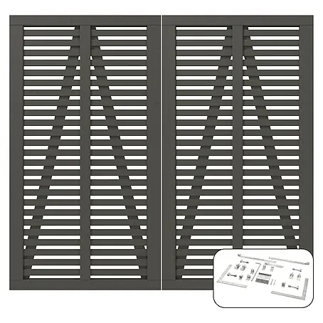 Plus  Zauntor Harmoni inkl. Beschläge