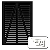 Plus Zauntor Harmoni inkl. Beschläge (100 x 140 cm, Schwarz (RAL 9005), Holz) | BAUHAUS