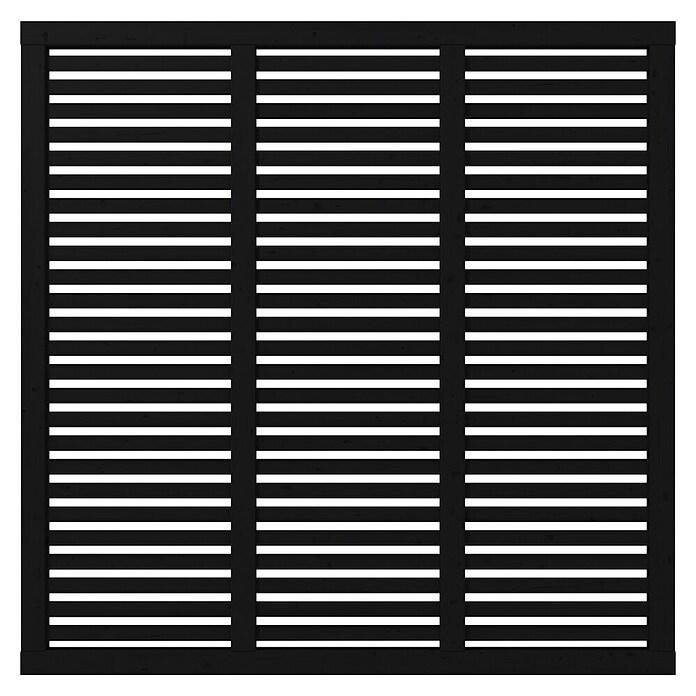 Plus Sichtschutzelement Harmoni (180 x 180 cm, Schwarz (RAL 9005)) | BAUHAUS