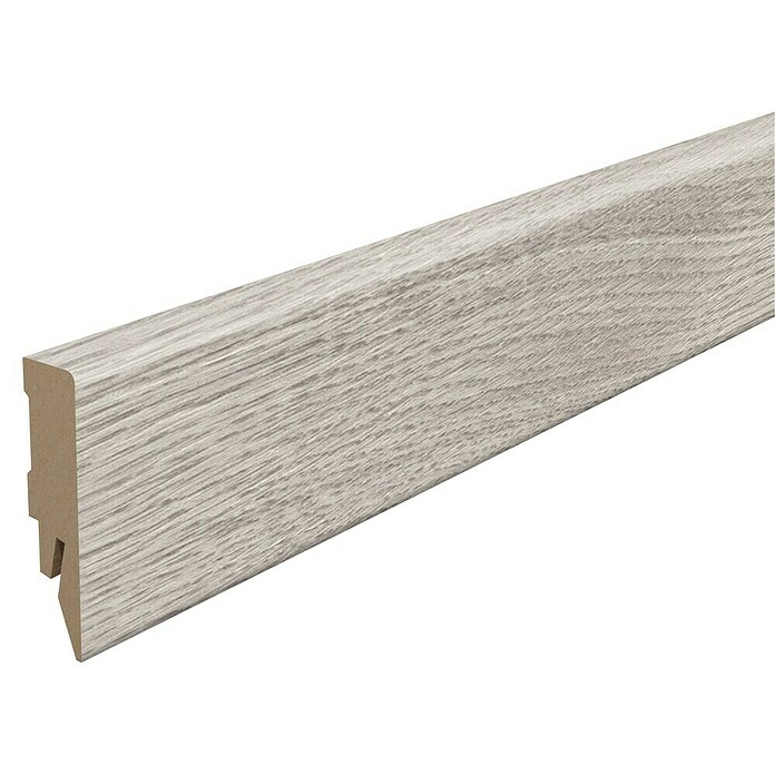 Egger Sockelleiste Cubical L656 Elva Eiche grau (240 cm x 14 mm x 58 mm, MDF) | BAUHAUS
