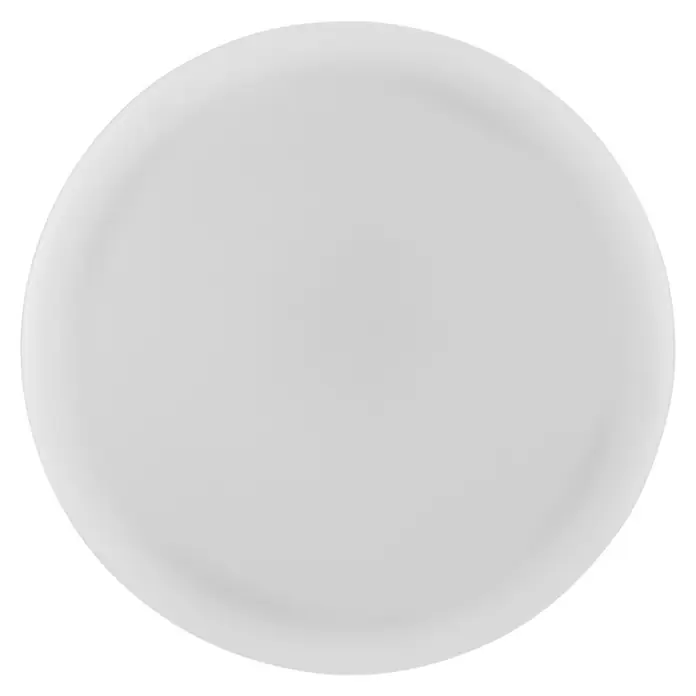 LED-Steckdosenspot - Ø x H: 6,3 x 10,4 cm, Weiß, 10 W, 1.000 lm, Dimmbar - Nahaufnahme einer runden, weißen Platte, ideal für die Präsentation von Speisen.