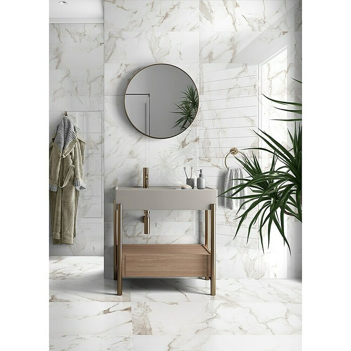 Revestimiento de pared Arezzo (30 x 90 cm, Gold, Brillante, Rectificado) | BAUHAUS