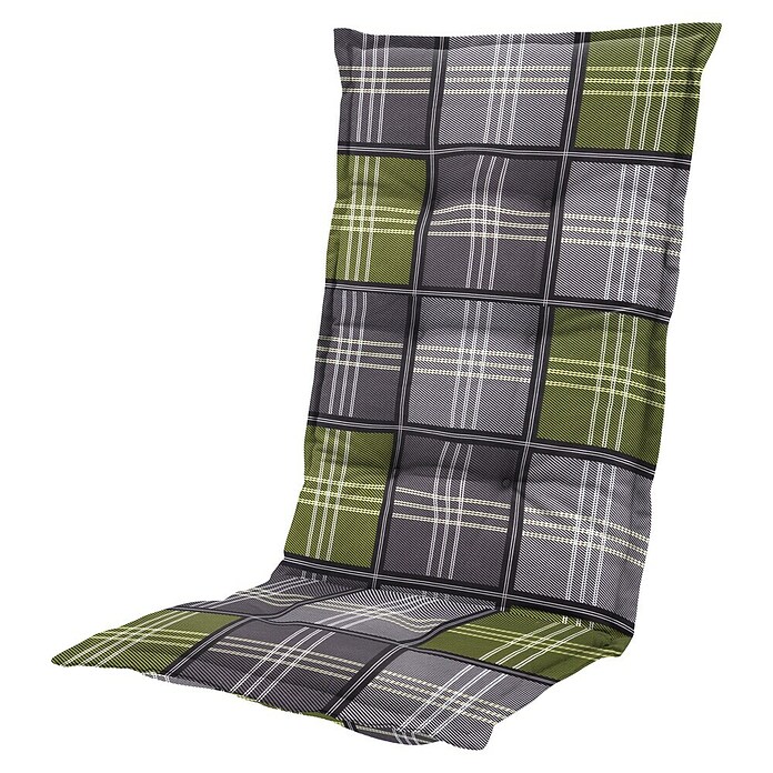 Madison Blazina za stol z visokim naslonom Patchy olive  (123 x 50 x 7 cm, Siva in zelena) | Blazine za stole z visokim naslonjalom | Blazine | Vrtno pohištvo | Vrt in prosti čas | Izdelki | BAUHAUS