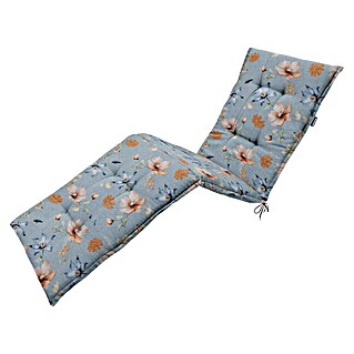 Madison Blazina za ležalnik Florina (Modra, 200 x 65 x 8 cm, 95 % poliester, 5 % drugi materiali, Z vrvicami za pritrjevanje)