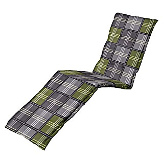 Madison Blazina za ležalnik Patchy olive (Siva, Zelena, 200 x 65 x 8 cm, 95 % poliester, 5 % drugi materiali, Z vrvicami za pritrjevanje)