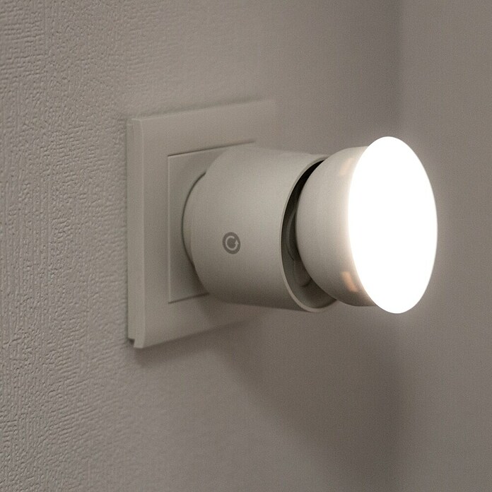 LED-Steckdosenspot (Ø x H: 6,3 x 10,4 cm, Weiß, 10 W, 1.000 lm, Dimmbar) | BAUHAUS