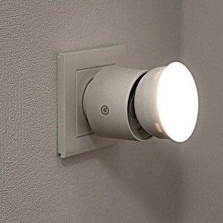 LED-Steckdosenspot (Ø x H: 6,3 x 10,4 cm, Weiß, 10 W, 1.000 lm, Dimmbar)