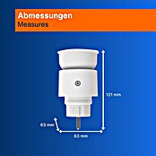 LED-Steckdosenspot (Ø x H: 6,3 x 10,4 cm, Weiß, 10 W, 1.000 lm, Dimmbar) | BAUHAUS